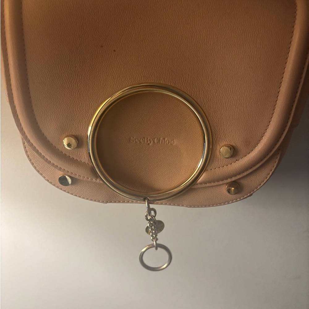 See by Chloe leather color blush Crossbody Bag with Gold Details - Picture 3 of 9